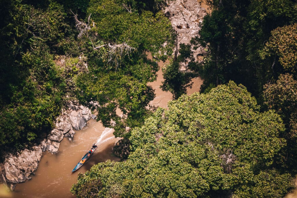 Guide To Borneo Rainforest Where To Go ETG Blog   Aerial View Of Battu Pungal In Borneo 1024x683 